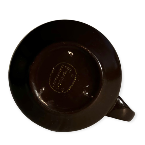 Franciscan Madeira Vintage 1960s Brown and Green Earthenware Creamer Pitcher - Picture 13 of 14